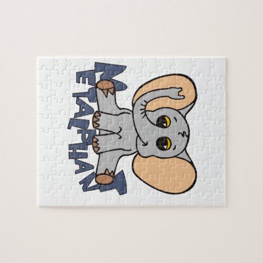 Metalfant Elephant Puzzle - 1 afbeelding Legpuzzel (Horizontaal)