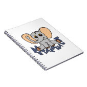 Metalfant Elephant Spiral notebook - klein Notitieboek (Rechterzijde)