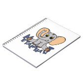 Metalfant Elephant Spiral notebook - klein Notitieboek (Linkerzijde)