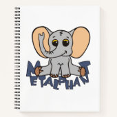 Metalfant Elephant Spiral notebook Notitieboek (Voorkant)