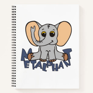 Metalfant Elephant Spiral notebook Notitieboek