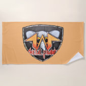 Metalfant Emblem Beach Towel, één afbeelding Strandlaken (Voorkant)