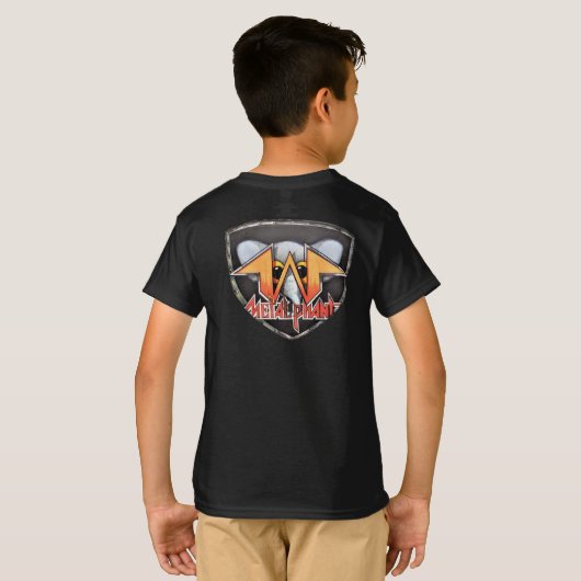 Metalfant Emblem Kinderen 2-zijdig T-shirt (Achterkant volledig)