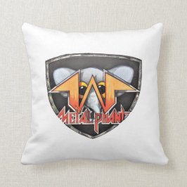 Metalfant Emblem Sierkussen - wit