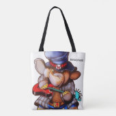 Metalfant met gitaar Tas of Cross-body Bag (Achterkant)