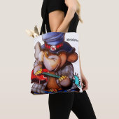 Metalfant met gitaar Tas of Cross-body Bag (Dichtbij)