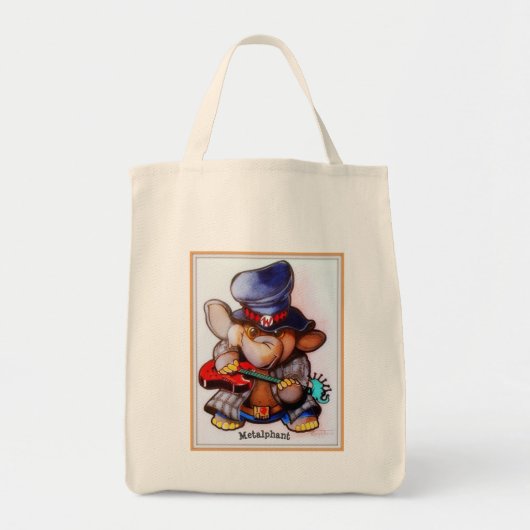 Metalfant met gitaarCanvas tassen - diverse stijle (Voorkant)