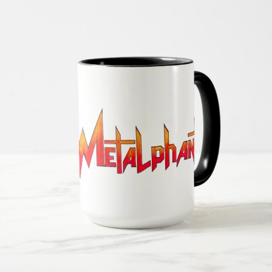 Metalfant met gitaarMok Mok (Voorkant rechts)