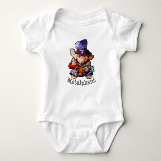 Metalfant met Guitar Baby Bodysuit (Voorkant)