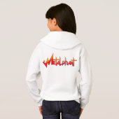 Metalfant met Guitar Girl's Pullover Hoodie (Achterkant volledig)