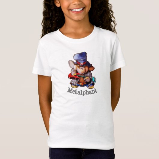 Metalfant met Guitar Girl's T-Shirt (Voorkant)