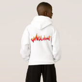 Metalfant met Guitar Kind Pullover Hoodie (Achterkant volledig)