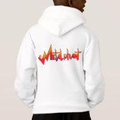 Metalfant met Guitar Kind Pullover Hoodie (Achterkant)
