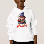 Metalfant met Guitar Kind Pullover Hoodie (Voorkant)