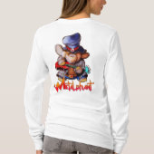 Metalfant met Guitar Long Sleeve Women's T-shirt (Achterkant)