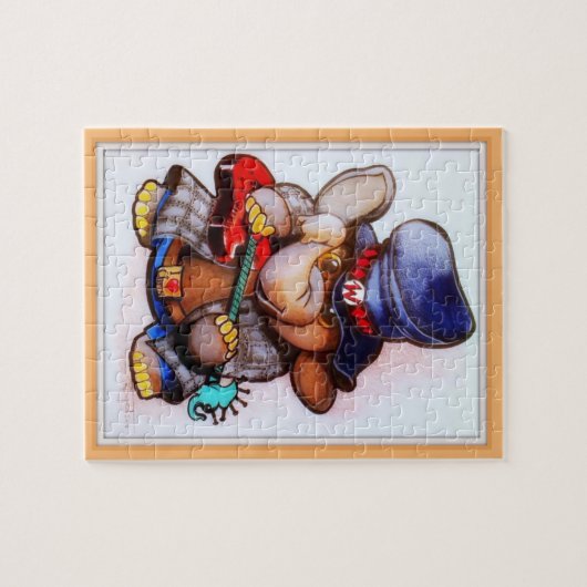 Metalfant met Guitar Puzzle - één afbeelding Legpuzzel (Horizontaal)
