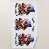 Metalfant met keukendoek voor gitaarbedekking - Me Strandlaken (Voorkant)