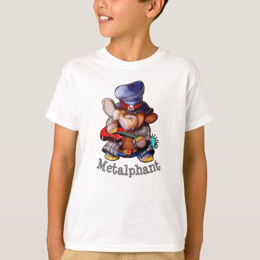 Metalfant met T-Shirt van het Kind van Guitar (Voorkant)