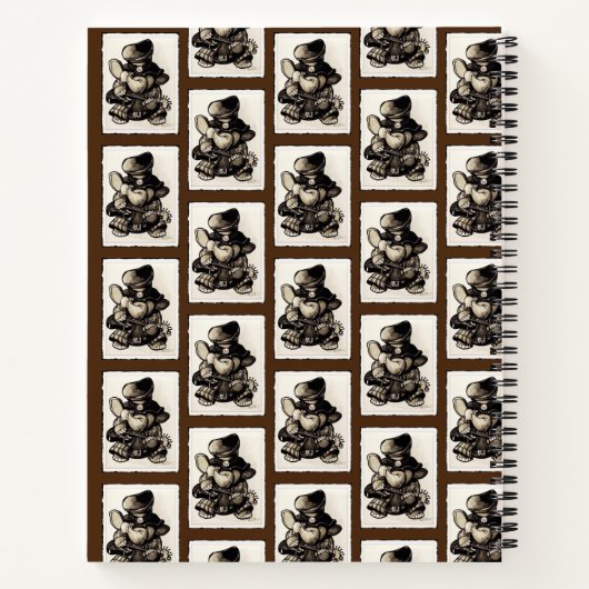 Metalfant Metal Wilbur Spiral Notebook Notitieboek (Achterkant)