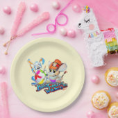 Metalfant paaspapier Bord (geel) (Feest)