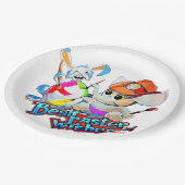 Metalfant paaspapier Bord (wit) (Gekanteld)