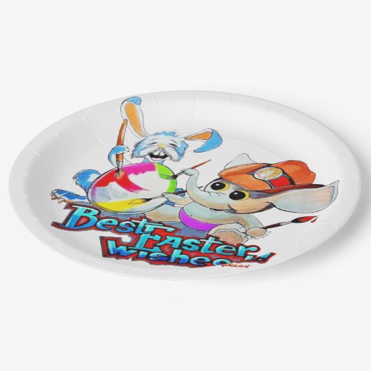 Metalfant paaspapier Bord (wit) (Gekanteld)