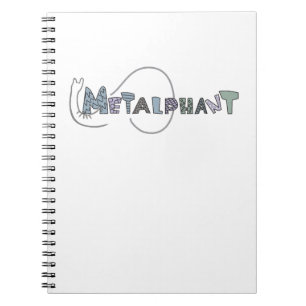 Metalfant pasta-spiral notebook - klein notitieboek