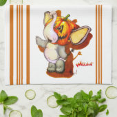 Metalfant Pumpkin Kitchen Towel Theedoek (Gevouwen)