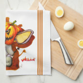 Metalfant Pumpkin Kitchen Towel Theedoek (Quarter Fold)