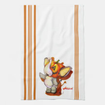 Metalfant Pumpkin Kitchen Towel