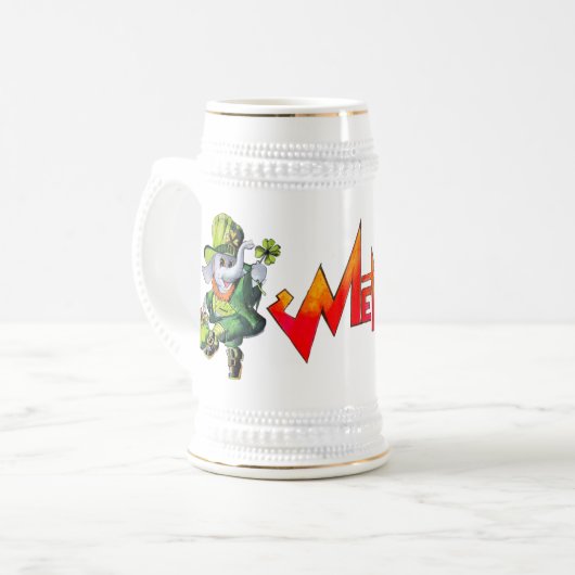 Metalfant St. Phantrick Beer Stein Bierpul (Voorkant links)