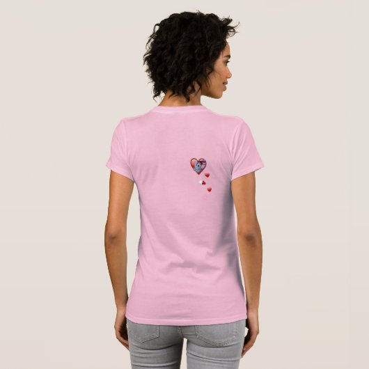 Metalfant Valentijn Slim-T-shirt voor dames T-shirt (Achterkant volledig)