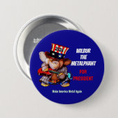 Metalfant voor President 2024 Button (Voorkant /achterkant)