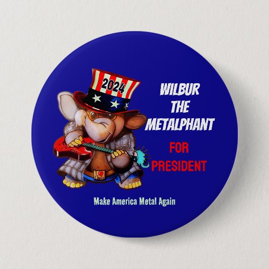 Metalfant voor President 2024 Button (Voorkant)