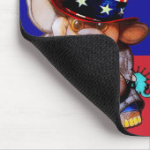 Metalfant voor President 2024 Muismat rood (Hoek)