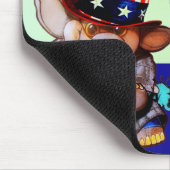 Metalfant voor President 2024 Muismat wit (Hoek)