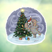 Metalfant Wilbur in lampglas Raamsticker (Vel 3)