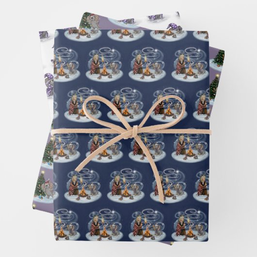 Metalfant Wilbur in lichte papiervellen met onmidd Inpakpapier Vel (In situ)