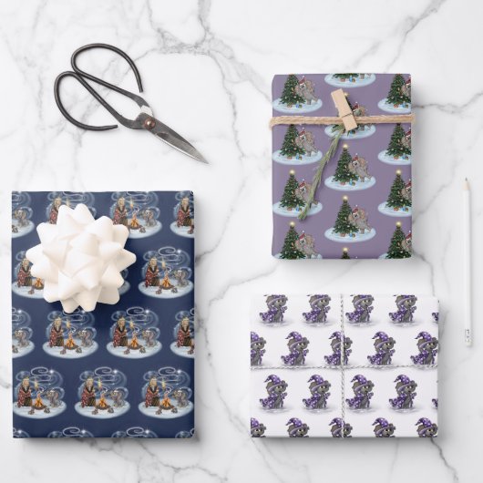 Metalfant Wilbur in lichte papiervellen met onmidd Inpakpapier Vel (Voorkant)