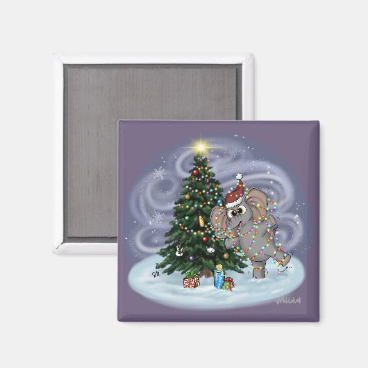 Metalfant Wilbur in Lights Magnet (Voorkant / Achterkant)