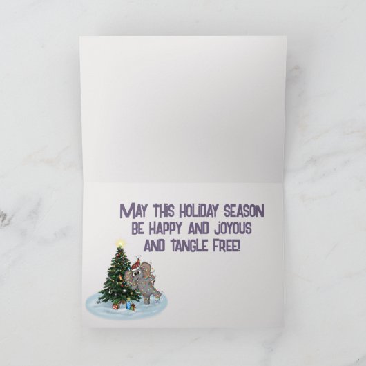 Metalfant Wilbur in Liight Holiday Card Kaart (Binnen)