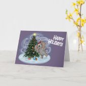 Metalfant Wilbur in Liight Holiday Card Kaart (Gele Bloem)