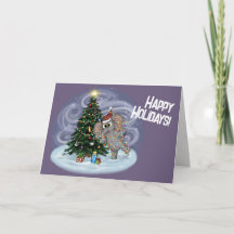 Metalfant Wilbur in Liight Holiday Card