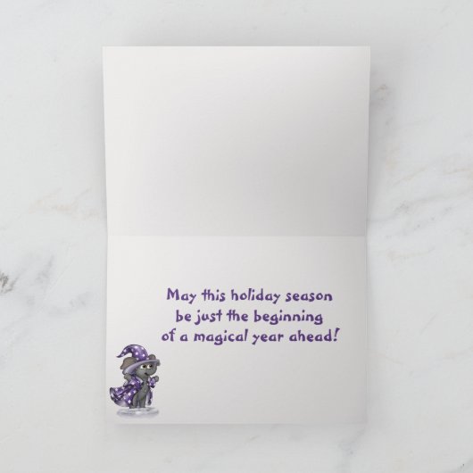 Metalfant Wilbur in Winter Holiday Card Kaart (Binnen)