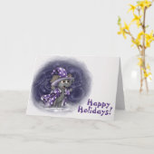 Metalfant Wilbur in Winter Holiday Card Kaart (Gele Bloem)