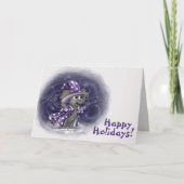 Metalfant Wilbur in Winter Holiday Card Kaart (Voorkant)