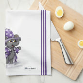 Metalfant Wilbur in Winter Kitchen Towel Theedoek (Quarter Fold)