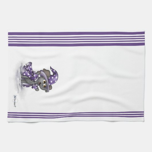 Metalfant Wilbur in Winter Kitchen Towel Theedoek (Horizontaal)