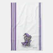 Metalfant Wilbur in Winter Kitchen Towel Theedoek (Verticaal)
