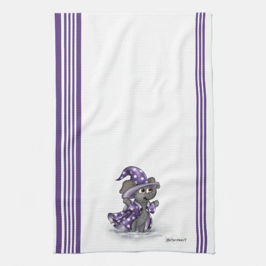 Metalfant Wilbur in Winter Kitchen Towel Theedoek (Verticaal)